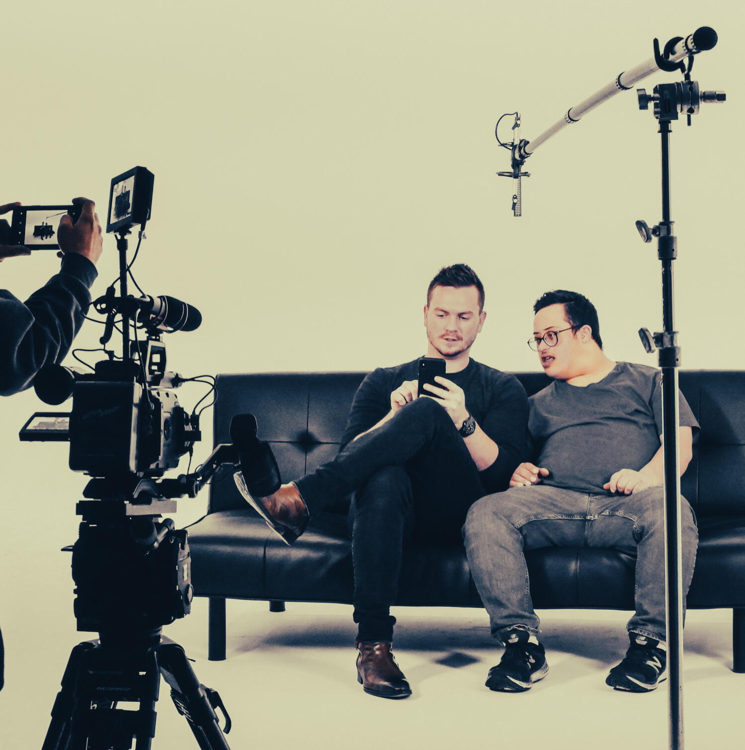Chris McNelly inside his film and television production studio, where creative infrastructure takes shape